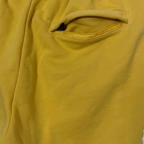 KAPPA Shorts Sweatsuit Knit size Large Bright Yellow Elastic Waist Drawstring - Picture 8 of 14